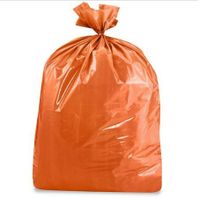 USA-Made Colorful Trash Bags in Variety of Sizes and Colors (10, ORANGE 50 GALLONS)
