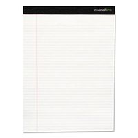 Universal 35898 Fashion Writing Pad, Narrow, 5-Inch x 8-Inch, White, 50 Sheets/Pad, 6 Pads/Pack