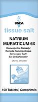 UNDA - Natrium Muriaticum 6X (Salt) - Homeopathic Remedy Helps Maintain Healthy Water Balance and Temporarily Relieve Symptoms of General Colds - 100 Tablets