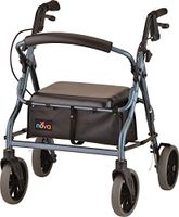 NOVA Zoom Rollator Walker with 18” Seat Height, Blue