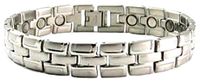 Powerful Magnetic Stainless Steel Link Bracelet for Arthritis and Golf Sport Aches and Pains
