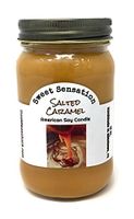 The Old Wax Shack Salted Caramel Soy Candle, 16 Oz. Mason Jar