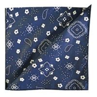 ArtOFabric Photography Backdrop Navy Blue Bandana Cotton 5' X 9' Feet