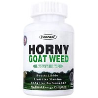 Horny Goat Weed for Men & Women with L - Arginine, Tribulus, Ginseng Pure Natural Herbal Energy Boost - Male Pills Supports Stamina, Performance & Drive, 60 Tablets