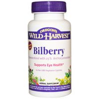 Oregons Wild Harvest, Bilberry, 60 Veg Capsules