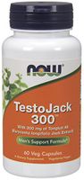 NOW® TestoJack 300™, 60 Veg Capsules