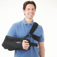 BREG '00043 Brace, Orthopedic, Medium 13.5-14.5" Forearm Circumference, Airmesh Right/Left Shoulder Quick-Release Slingshot 3 Latex-Free