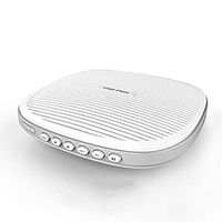 JERKEY White Noise Machine, High Fidelity Sleep Sound Machine, Portable Sleep Therepy Bluetooth Speaker Music Physiotherapy Instrument Insomnia Optional Auto-Off Timer,White