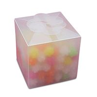 Flower Top White Frosted Box 4 1/2" X 4 1/2" X 6" | Quantity: 50