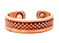 Copper Adjustable Magnetic Ring~ Rope Design