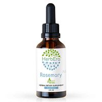 Rosemary A60 Alcohol Herbal Extract Tincture, Organic Rosemary (Rosmarinus Officinalis) Dried Leaf (2 fl oz)