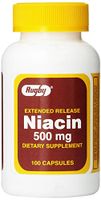 Extended Release Niacin 500 Milligrams 100 Capsules