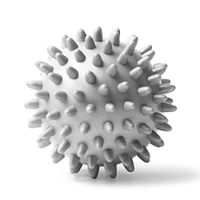 Massage Ball - Spiky for Deep Tissue Foot, Back, Plantar Fasciitis & All Over Body Deep Tissue Muscle Therapy (Gray)