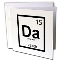 3dRose Dancer Element - Greeting Cards, 6 x 6 inches, set of 12 (gc_16955_2)