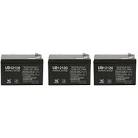 12V 12Ah F2 NEW BATTERY FOR EZIP SCOOTER 750, 900 - 3 Pack