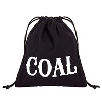 Hallmark Christmas Gift Card Holder "Coal" (Black Fabric Bag) Small Reusable Sack for Stocking Stuffers, Gift Baskets and More