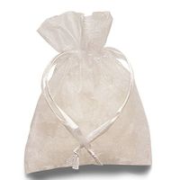 White Organza Bags | Quantity: 30 | Width: 3"