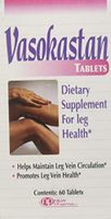 Vasokastan Dietary Supplement Tablets for Leg Health - 60 Ea