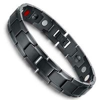 ZOOARTS 2019 Amazing Therapeutic Energy Bracelet-for Family Pain Relief Best Gifts (Black)