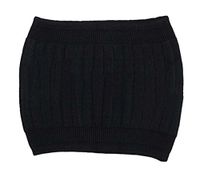 EUBUY Winter Ulta-Thin Cashmere Waist Warmer Soft Elastic Waist Support Binder Waist Protector(Black)