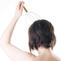Scalp Massager Tool (2-Pack) Stainless Steel Octopus Head Massager Steel Wire Scalp Massage Claw Head Relaxer Raw Hair Claw,Gold