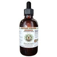 Guggul Alcohol-Free Liquid Extract, Organic Guggul (Commiphora Mukul) Unprocessed Gum Resin Glycerite Hawaii Pharm Natural Herbal Supplement 2 oz