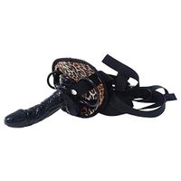 Stkuoo 6inch Lesbian Leather Clothing Simulation Solid Pen + Pénis Health Massager T-Shirt