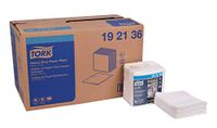 Tork 192136 Heavy-Duty Paper Wiper, 1/4 Fold, 1-Ply, 12.5" Width x 13" Length, White (Case of 16 Packs, 56 per Pack, 896 Towels)
