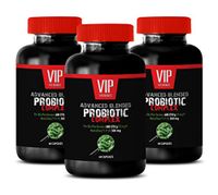 Digestive enzymes Bulk Supplements - PROBIOTIC Complex - Advanced Blended - Natural probiotics for Men - 3 Bottles 180 Capsules