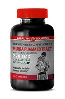 libido Herbal Supplement - Muira PUAMA Extract 2200 Mg - Male Enhancement Pills - Muira puama Herbal Supplements - 1 Bottle 90 Capsules