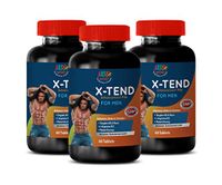 Testosterone Booster Pills for Men - X-TEND - Enhancement Pills for Men - l-arginine Nitric Oxide Booster - 3 Bottles 180 Tablets