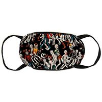 Boys Girls Anti-Dust Earloop Half Face Face Cover Outdoor Windproof Polyeste Cover Adjustable Elastic Band, New Haunted House Zombie