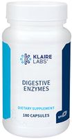 Klaire Labs Digestive Enzymes - Powerful Microbial-Based Amylase, Protease, Lactase, Lipase & Cellulase Enzyme Blend for Gas & Bloating (180 Capsules)