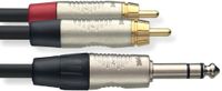 Stagg 10ft. N Series Y Cable - Stereo Phone Plug / 2 x RCA Male