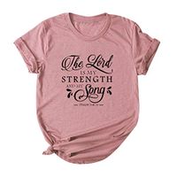 Women's Loose Tops Plus Size Tee Letter Print Turn Over Collar Sleeve O-Neck Blouse T-Shirts Tunic Xia&Han Pink
