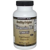 Healthy Origins Vitamin D3-1000 IU - 360 softgels - Each x 1
