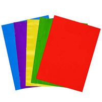 SUPVOX 50PCS Cellophane Wraps Candy Sugar Paper Wrapping Paper Nougat Color Burd Candy Baking Paper Cellophane Kindergarten DIY Handmade Paper