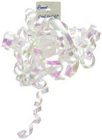 Berwick Curl Swirls Ribbon: White Iridescent