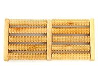 Abcstore99 5 Rows Wooden Roller Foot Massager Stress Relief Health Therapy Relax Massage Wood Crafts