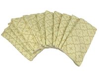 DII Bulk Pack Microfiber Cleaning Towels, 16 by 24-Inch, Cream Lattice, Set of 12