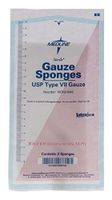 Medline NON21842 Woven Sterile Gauze Sponge, 8" x 4", 12-Ply (Pack of 1000)