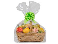 Clear Poly Basket Bags - Large Clear Poly Basket Bags Mini Pk 22x8x25" 1.25 mil (2 Packs; 25 Bags Per Pack) - Wraps-BKCLM
