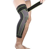 Bufccy Full Leg Compression Sleeve with Compression Strap for Women Men Long Leg Sleeve for Running Basketball Football Cycling 1 Pcs X-Large