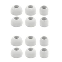 JKRED 6 Pairs for New AirPods Pro 2019 Headphones Replacement Ear Cap Earplugs Anti-Slip Earbuds Silicone Cover Case Earphone Tips, Support for Noise Reduction (White)