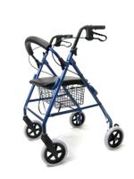 Karman Healthcare R-4608 Aluminum Rollator, Blue, 8" Casters