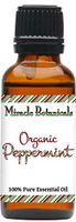 Miracle Botanicals Peppermint Essential Oil - Organic - 100% Pure Mentha Piperita - Therapeutic Grade (30ml)