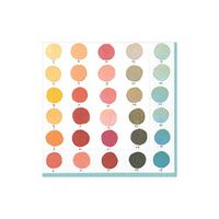 Caspari Lulu's Palette Paper Cocktail Napkins - 20 Per Package