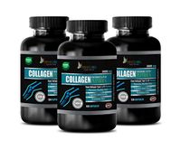 Skin Nail and Hair Vitamins - Collagen HYDROLIZED PEPTIDES 3000MG - Collagen Supplements Pills for Women - 3 Bottles 360 Capsules