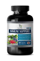 Immune Powder - Natural Immune Support Complex 1550MG - Powerful ANTIOXIDANTS - Best Herbs - Garlic Powder - 1 Bottles (60 Capsules)
