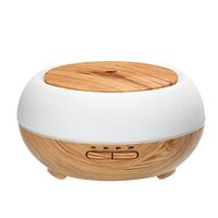 OWSOO Smart WiFi Wireless LED Night Lamp 400ml Humidifier Essential Oil Aromatherapy Mist Diffuser Phone App Control Voice Control Compatible with Alexa & Google Home
